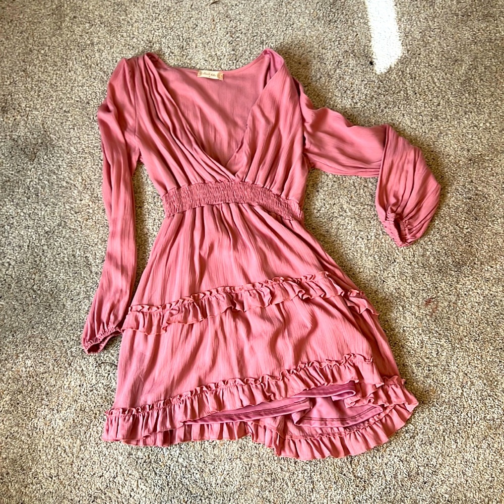 Pink flowly altered state dress